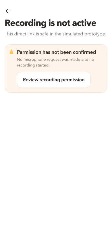 Prototype Active appointment